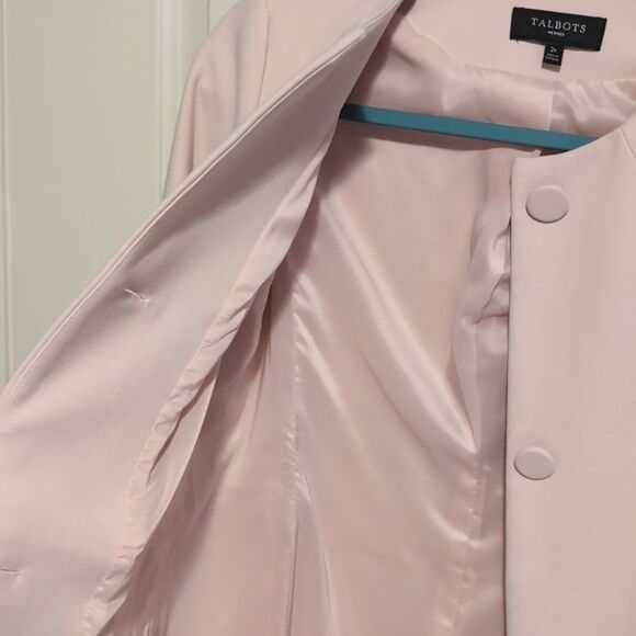 Talbots Women's Blush Pink Blazer-Coat - Picture 5 of 16